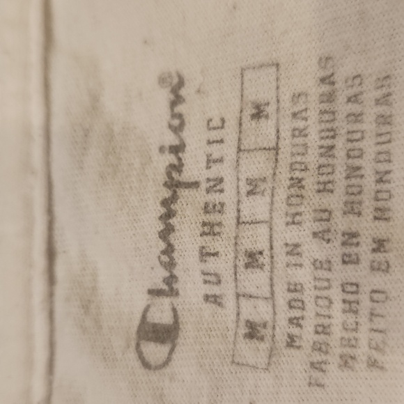 Men's Champion White Tee with Bold Graphic, Size M - Picture 3 of 5